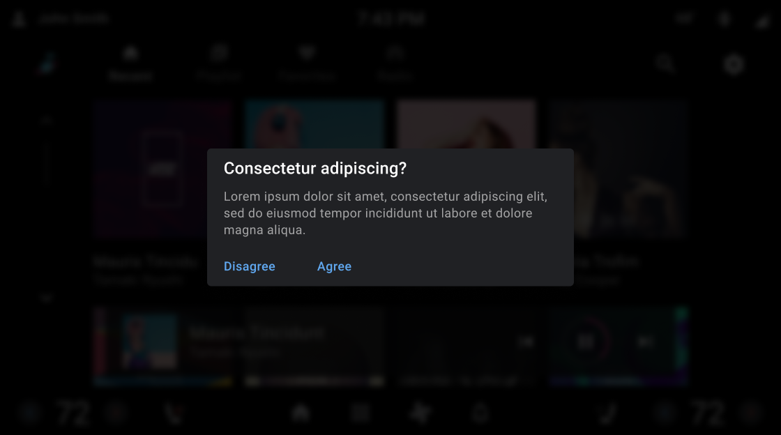 Écran complet en mode nuit