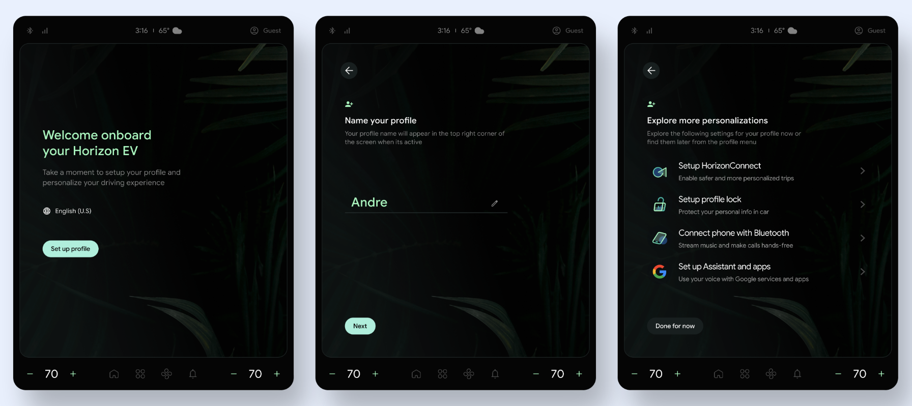 Immersive and nonimmersive modes