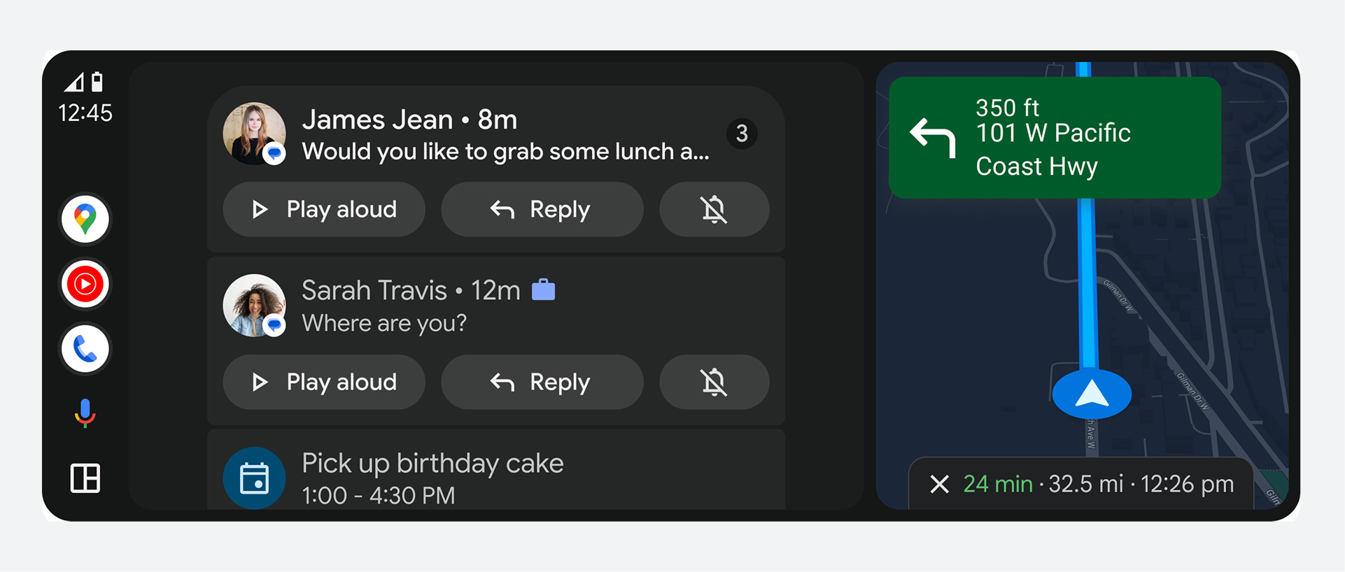 The Notification Center provides access to stored notifications